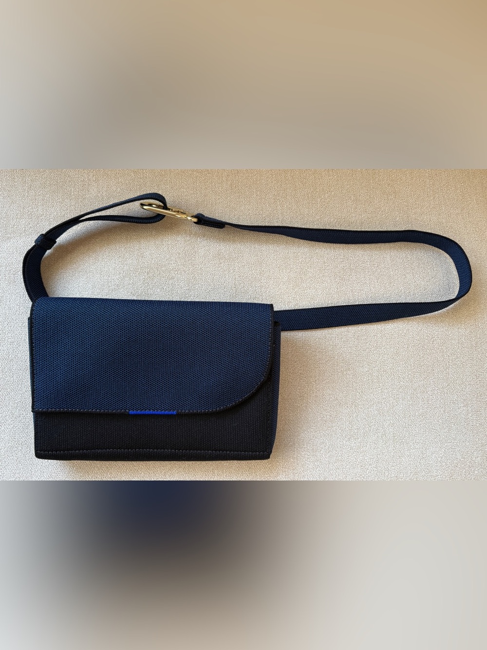 Rothy’s navy and black small belt bag/crossbody - Picture 2 of 9